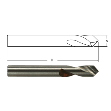LINK 1/2 X 4 Carbide 142° Nc Spot Drill 97-CB-397